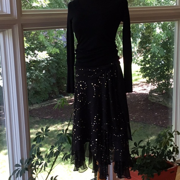 Cache Dresses & Skirts - Cache Black Sequined Skirt